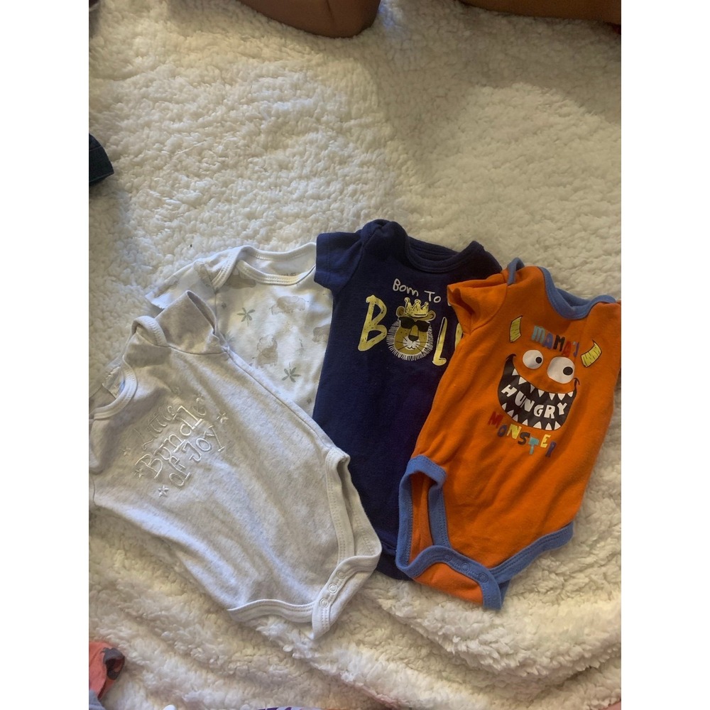 Baby boy 3-6 month onesies